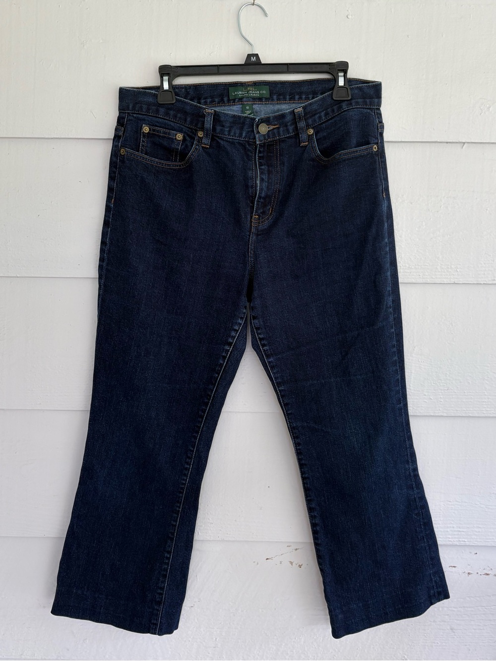 Ralph Lauren Women’s Dark Wash Bootcut Jeans Size 10 Stretch Denim Western